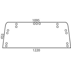 83952034 Szyba Ford tylna górna Kramp 3660980006200