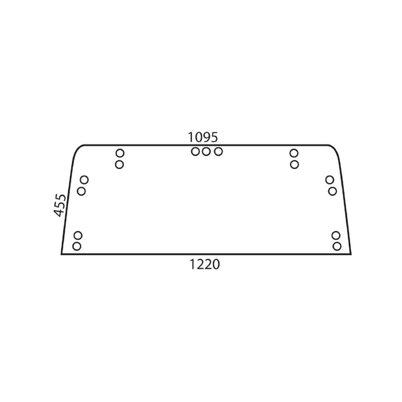83952034 Szyba Ford tylna górna Kramp 3660980006200
