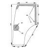 44910453 Szyba Case drzwi Kramp 3660980032476