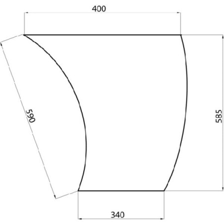 3804553M2 Szyba Massey Ferguson przednia dolna Kramp 3660980025768
