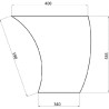 3804553M2 Szyba Massey Ferguson przednia dolna Kramp 3660980025768