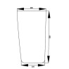 3233037R2 Szyba Case przednia dolna Kramp 3660980023856