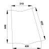 3233040R1 Szyba Case narożna tylna Kramp 3660980024532