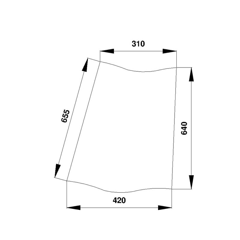 3233041R1 Szyba Case narożna tylna Kramp 3660980024549