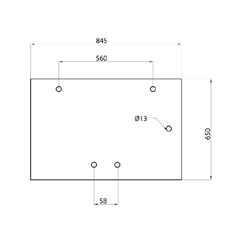 182027A2 Szyba Case tylna górna Kramp 3660980016469