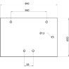 182027A2 Szyba Case tylna górna Kramp 3660980016469