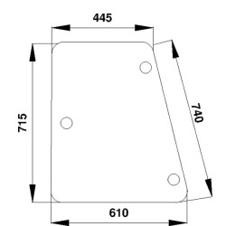 144759A1 Szyba Case boczna Kramp 3660980017251