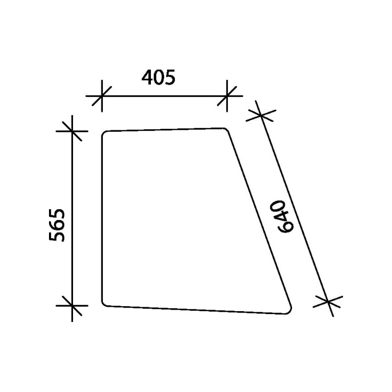 134771737 Szyba Case drzwi górna Kramp 3660980032872