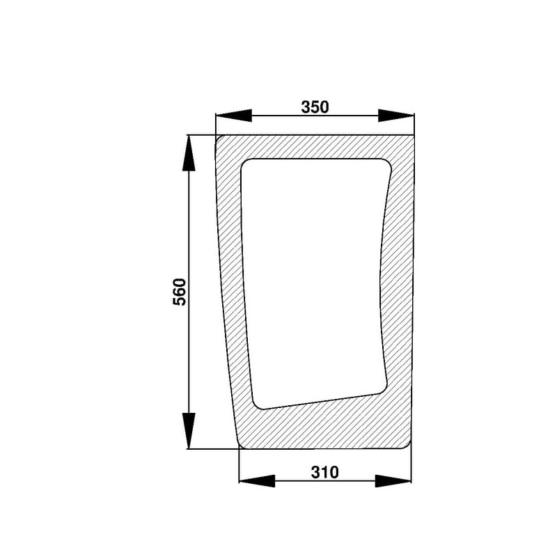 134671099 Szyba Case przednia dolna Kramp 3660980024082