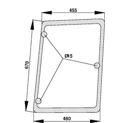 134671085 Szyba Case boczna Kramp 3660980027984