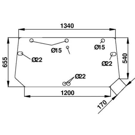 134671024 Szyba Case tylna górna Kramp 3660980030939