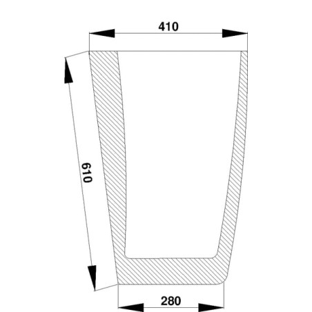 248716A1 Szyba Case przednia dolna Kramp 8719607183611