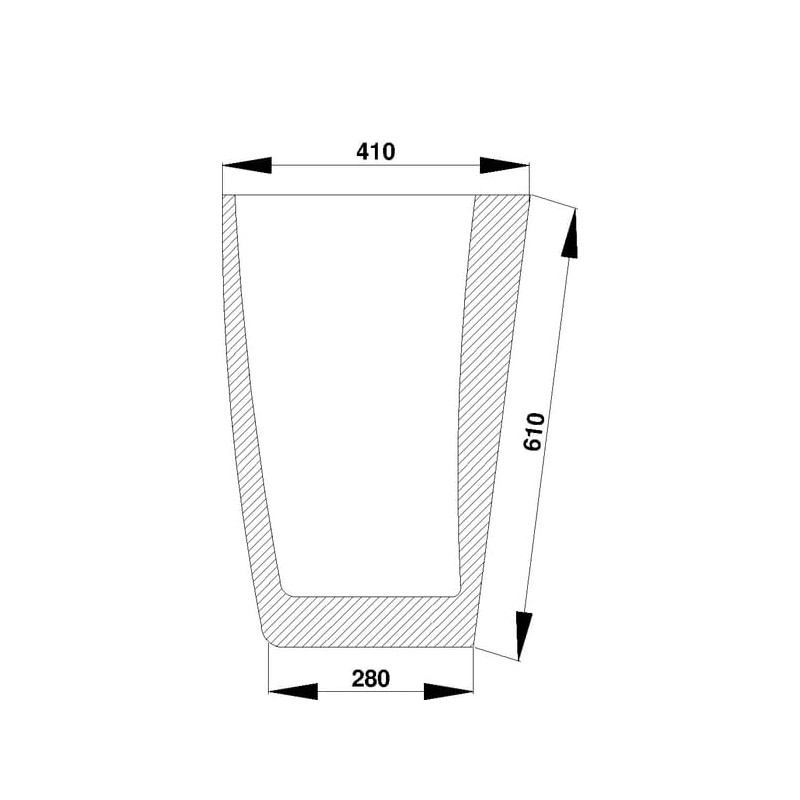 248717A1 Szyba Case przednia dolna Kramp 3660980024228