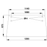1284629C3 Szyba Case tylna górna Kramp 3660980017091