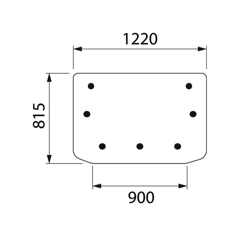 092342730 Szyba Deutz Fahr tylna górna Kramp 3660980008365