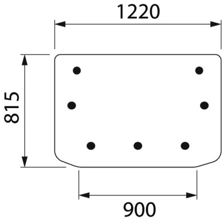 092342730 Szyba Deutz Fahr tylna górna Kramp 3660980008365