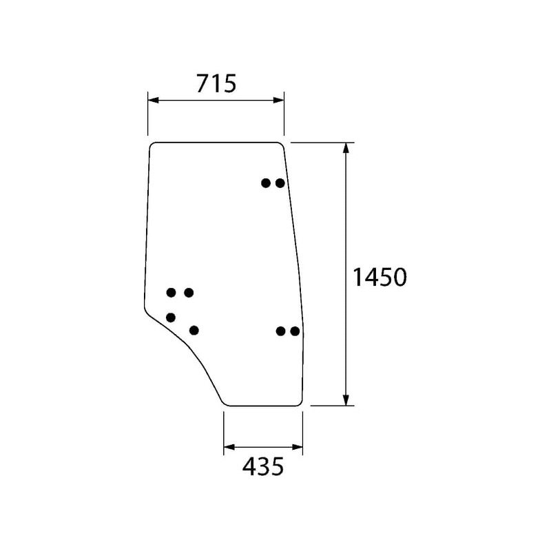 00077336010 Szyba Deutz Fahr drzwi Kramp 3660980025584