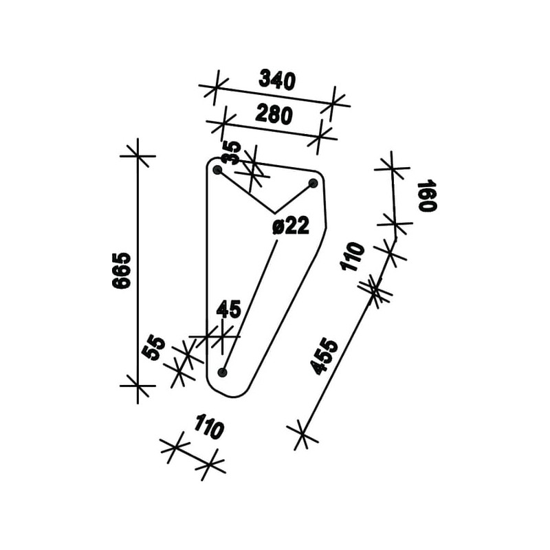 04337767 Szyba Deutz Fahr przednia dolna Kramp 8719607183819