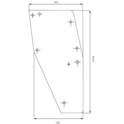 04347342 Szyba Deutz Fahr drzwi Kramp 3660980024341