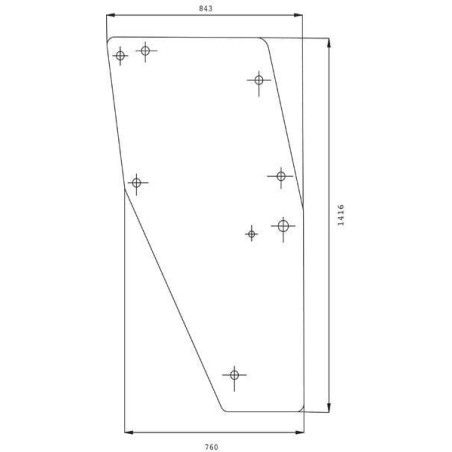 04347342 Szyba Deutz Fahr drzwi Kramp 3660980024341