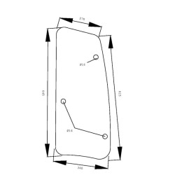 04418828 Szyba Deutz Fahr boczna, przestawna, Kramp 3660980032704