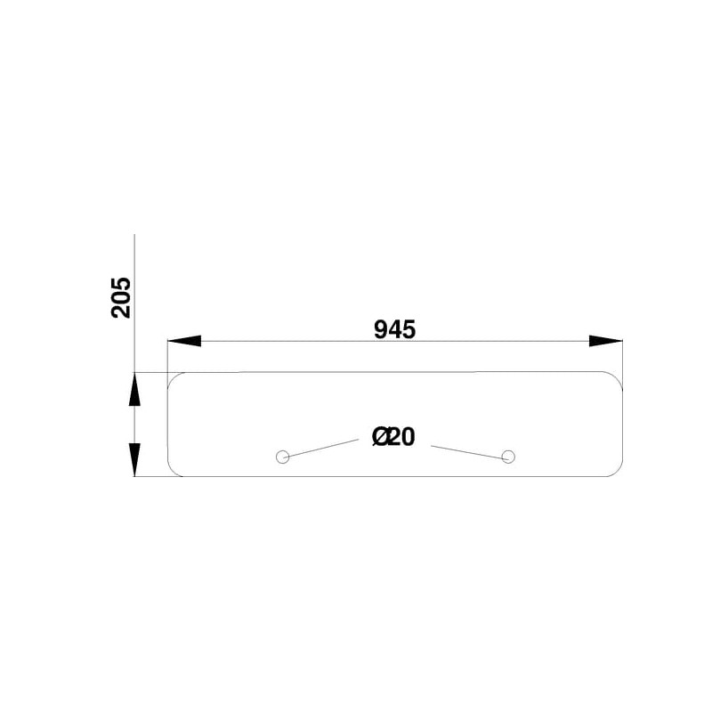 L60320 Szyba John Deere tylna dolna Kramp 3660980006675