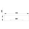 L60320 Szyba John Deere tylna dolna Kramp 3660980006675