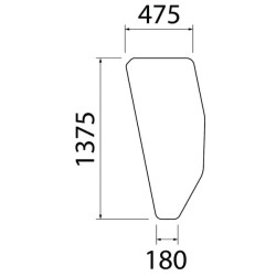 5124414 Szyba Fiat drzwi Kramp 3660980024433