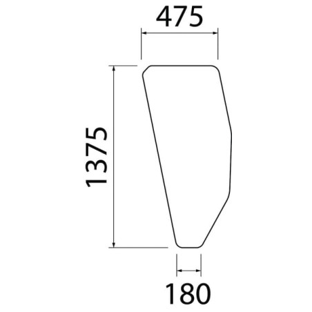 5124414 Szyba Fiat drzwi Kramp 3660980024433