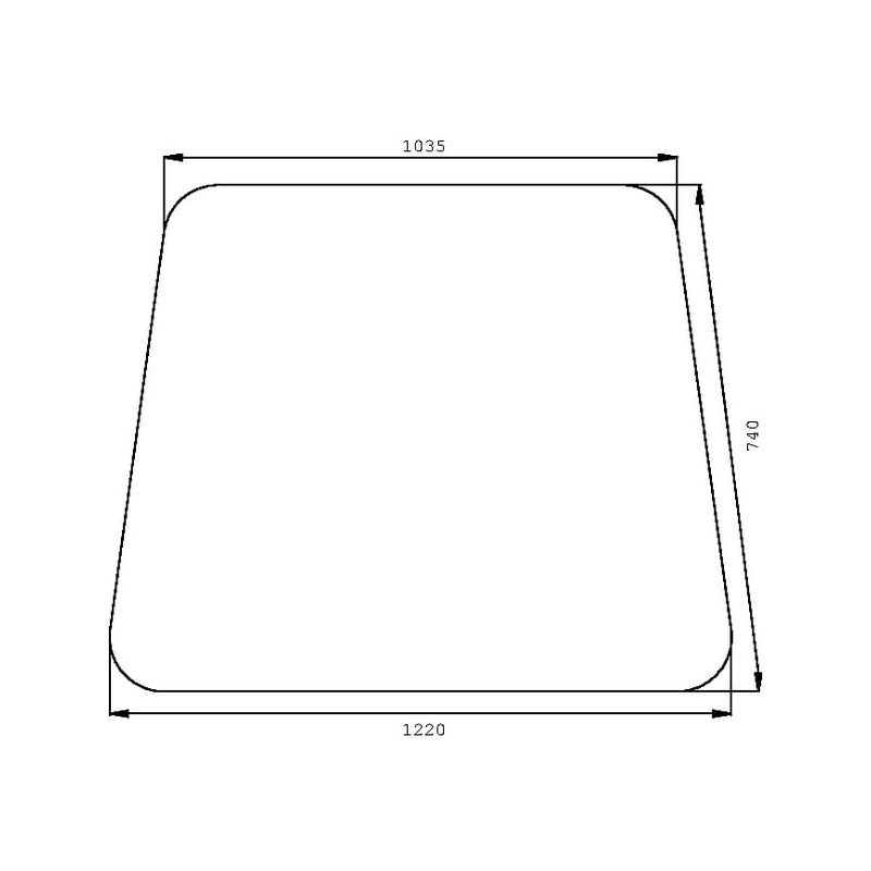 K262895 Szyba Case przednia CNH 2200-K262895