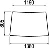 L112972 Szyba John Deere przednia Kramp 3660980059114