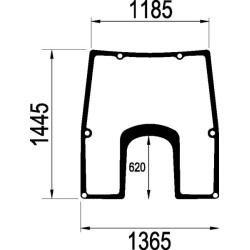 L166875 Szyba John Deere przednia Kramp 3660980061636