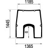 L166875 Szyba John Deere przednia Kramp 3660980061636