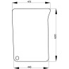 L171332 Szyba John Deere przednia dolna, prawa, Unbranded 3660980057691