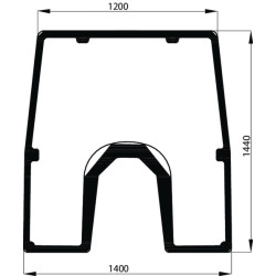 L173349 Szyba John Deere przednia Unbranded 3660980107990