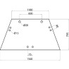 L78726 Szyba John Deere przednia, regulowana, Kramp 8716106780280
