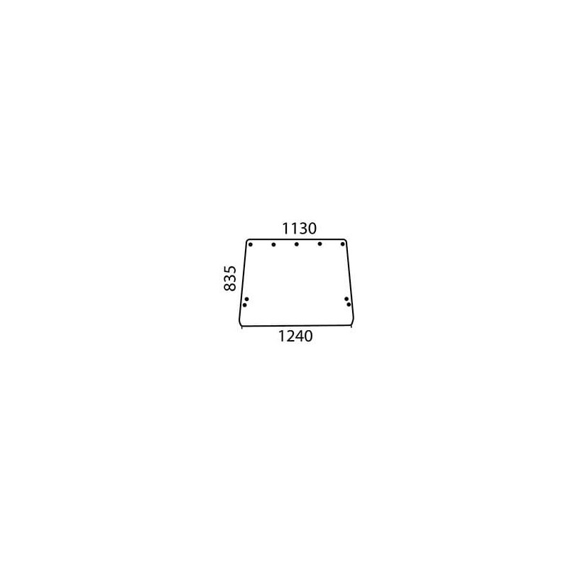 R50758 Szyba John Deere tylna