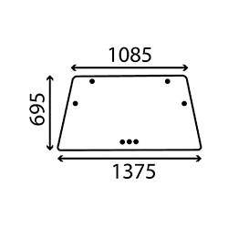04363390 Szyba Deutz Fahr przednia tylna Kramp 8719593718835