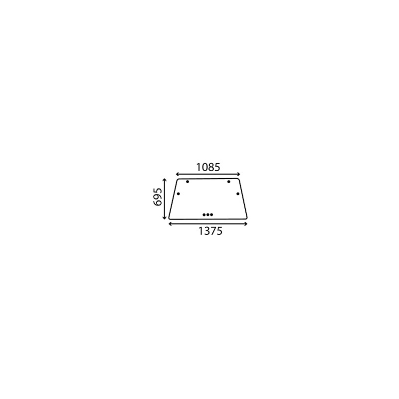 04363390 Szyba Deutz Fahr przednia tylna Kramp 8719593718835