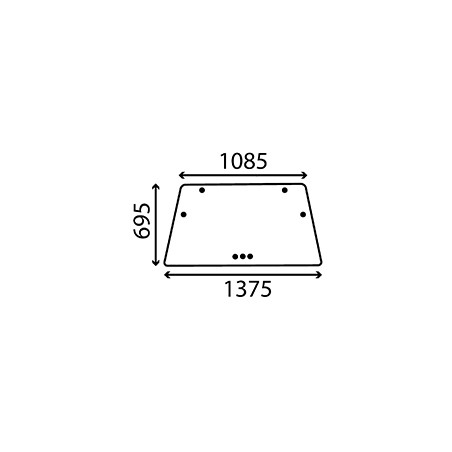 04363390 Szyba Deutz Fahr przednia tylna Kramp 8719593718835