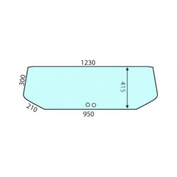 83909858 Szyba Ford tylna górna Kramp 3660980006064