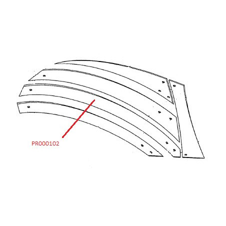 Listwa odkładni 2 prawa UST400