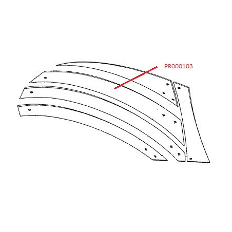 Listwa odkładni 3 prawa UST400