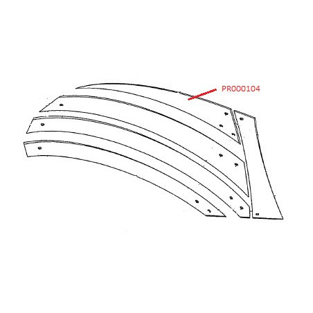 Listwa odkładni 4 prawa UST400