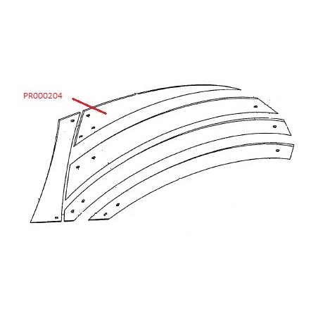 Listwa odkładni 4 lewa UST400