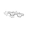 Pasek zębaty T5-16mm, 215 zębów Optibelt 4014486021110