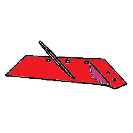 Lemiesz 14" trapezowy obracany, spawany, V&N