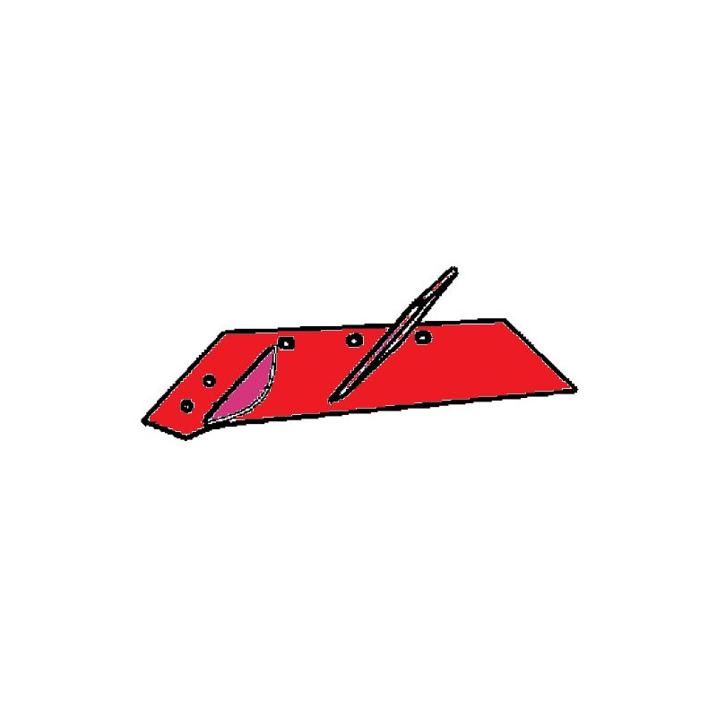 Lemiesz 14" trapezowy obracany lewy, spawany, V&N