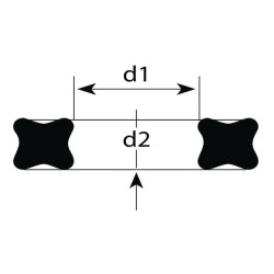 Pierścień uszczelniający x-ring 10.82x1.78mm Viton