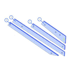 Listwa odkładnicy 4 prawa SRP-328 P4